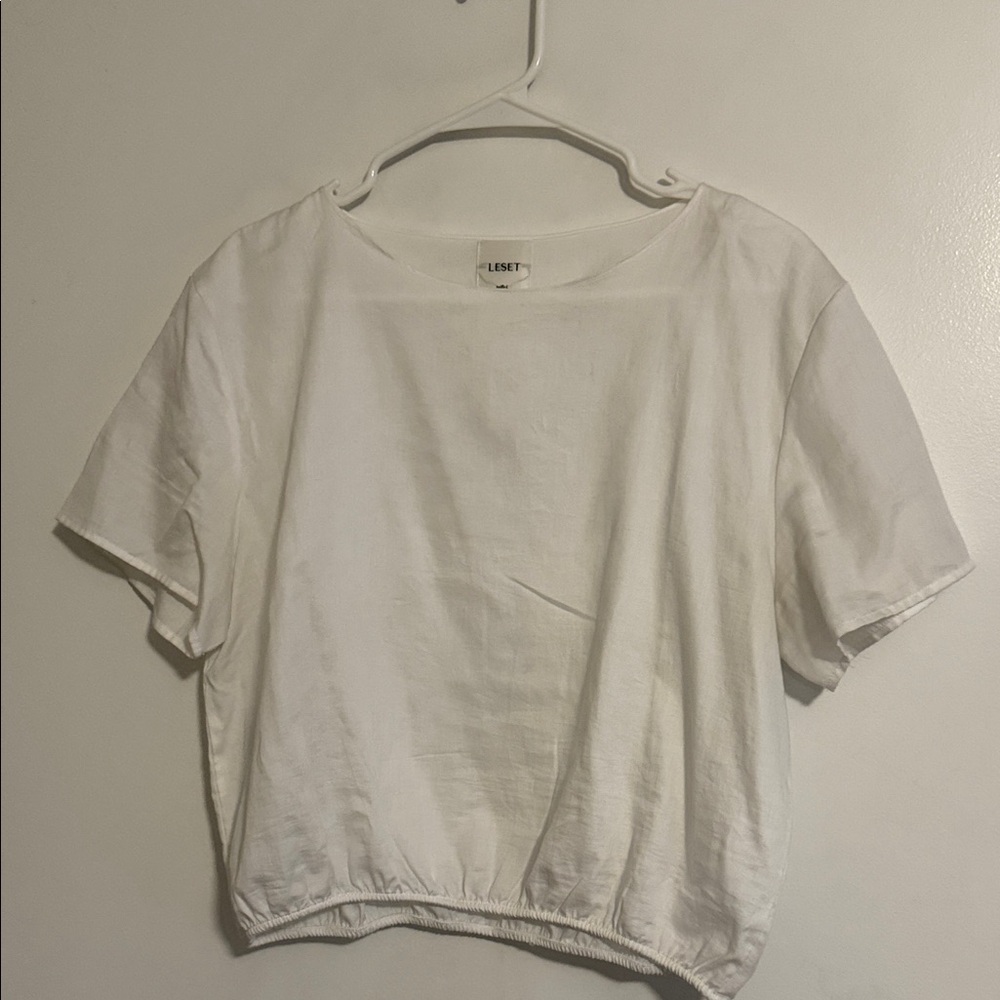 White linen shirt